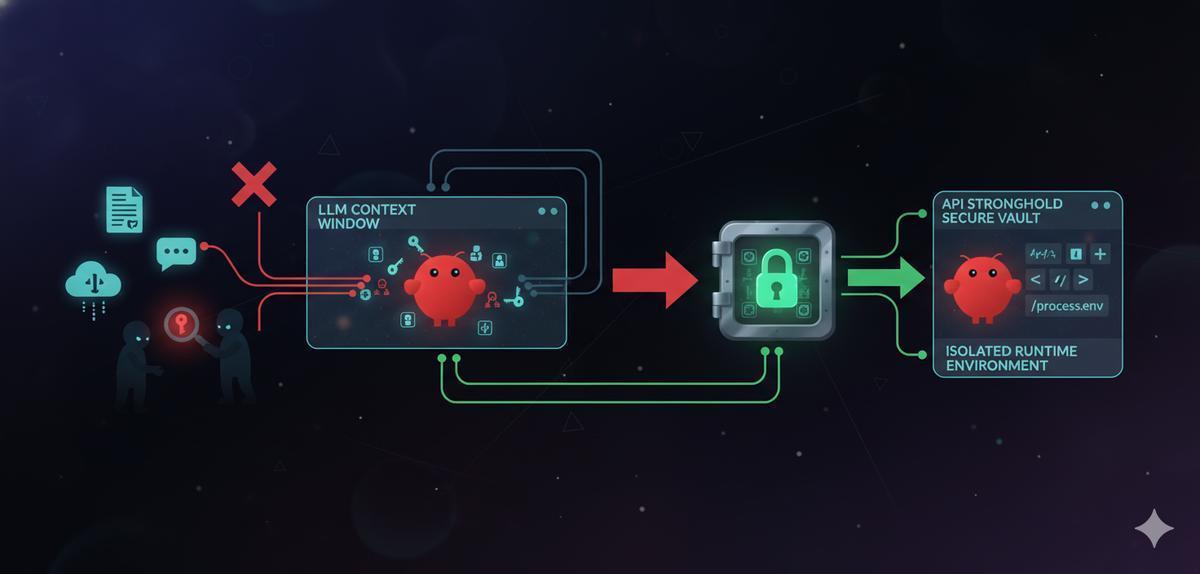 Cover image for: OpenClaw's Credential Leak Problem: How to Keep Your API Keys Out of the LLM Context Window